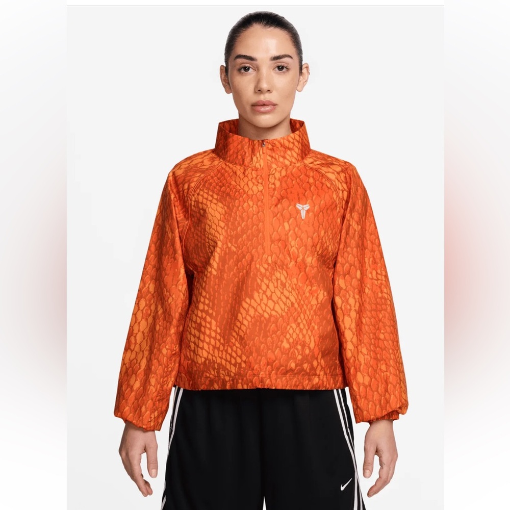 Kobe Bryant Lightweight Woven Jacket (Safety Orange/White) XS